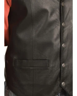 Scully Men's Lambskin Snap Front Vest