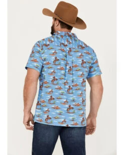 Cinch Men's Camp Tumbleweed Cowboy Short Sleeve Button-Down Western Shirt